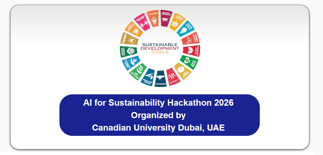 AI for Sustainability Hackathon 2026 by Canadian University Dubai, UAE | Last Date to Apply: 7th Feb 2026