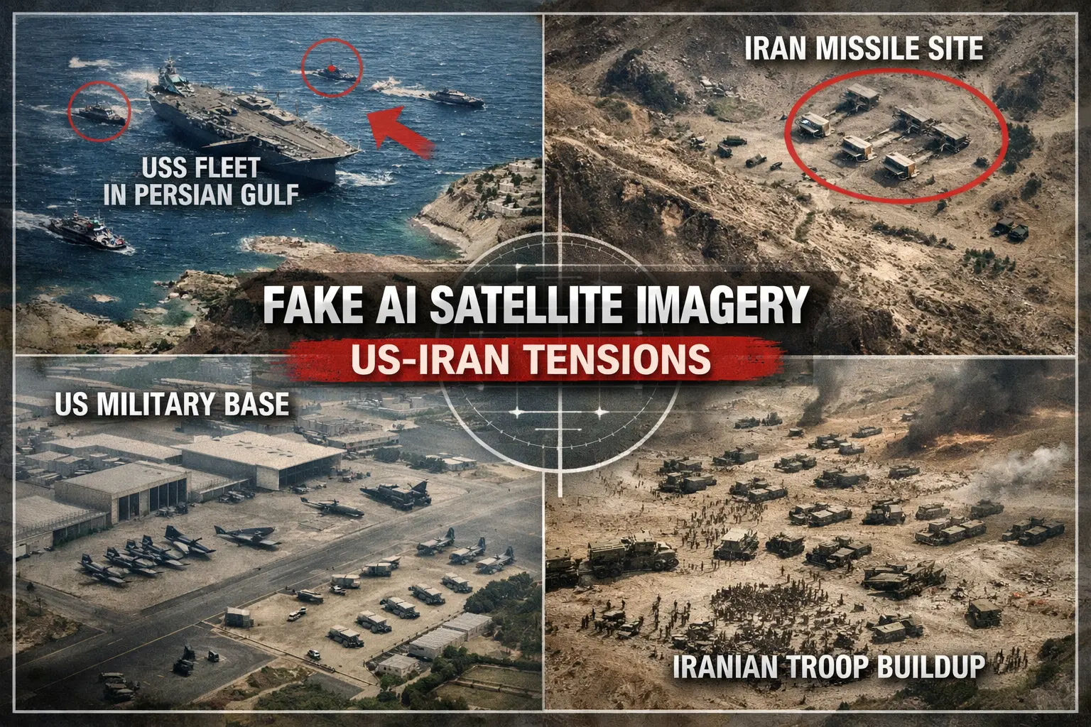 AI-Generated Satellite Images Fuel False Claims of Imminent US-Iran War