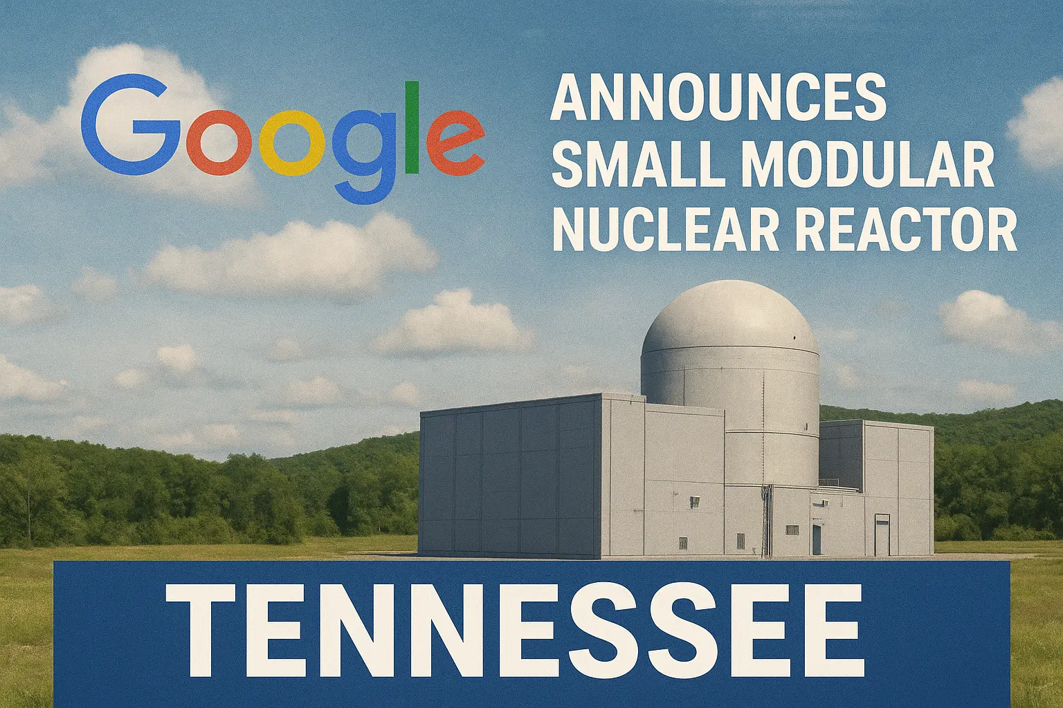 Google Picks Tennessee for First Small Modular Nuclear Reactor Project