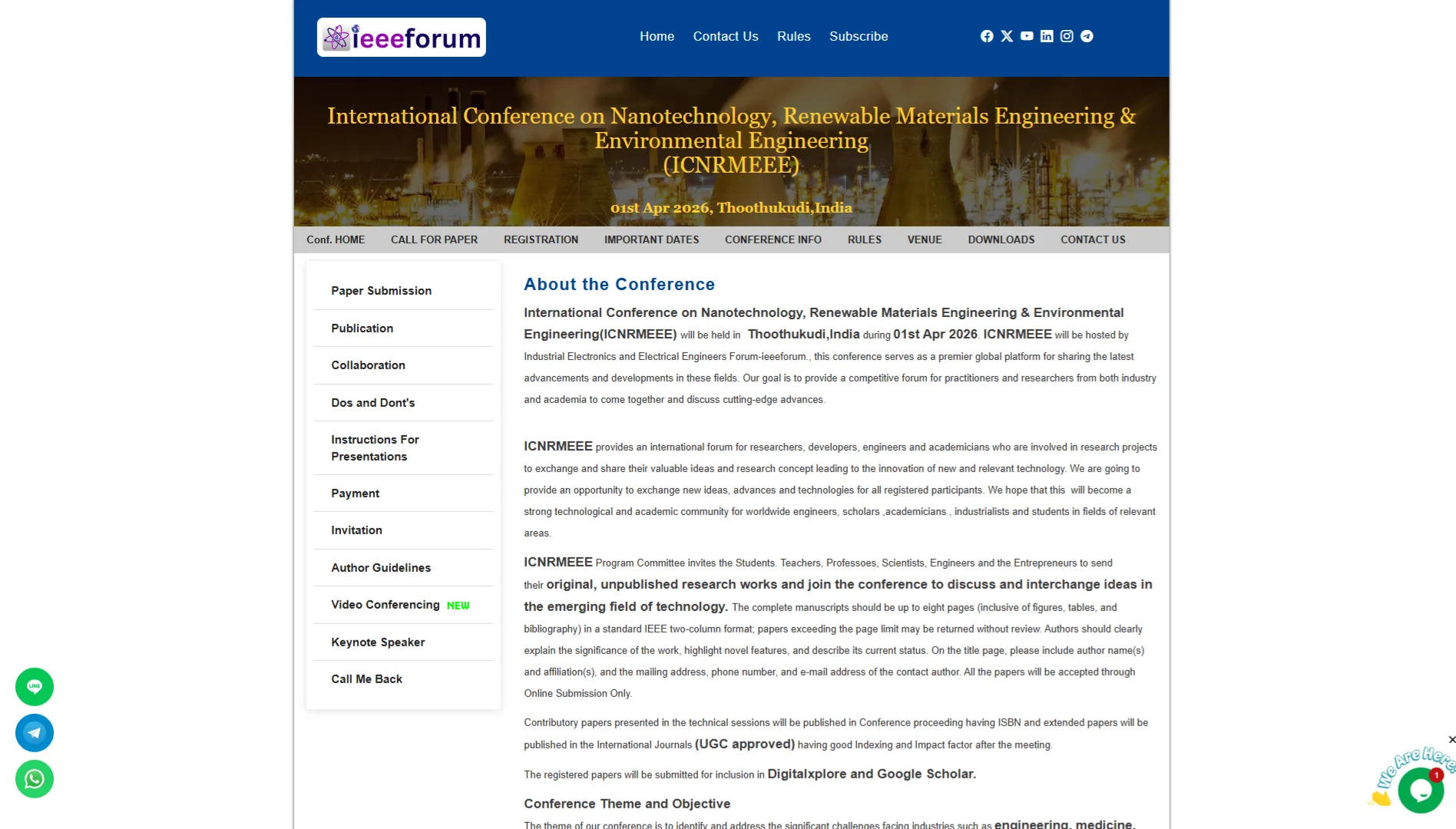 ICNRMEEE 2026 to Spotlight Breakthroughs in Renewable Energy and Smart Engineering