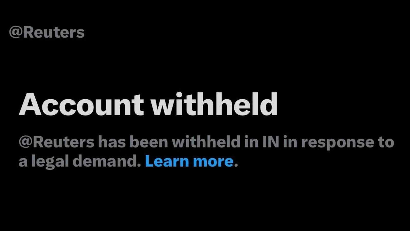 India Blocks Reuters’ X Account During Operation Sindoor: Free Press in Question
