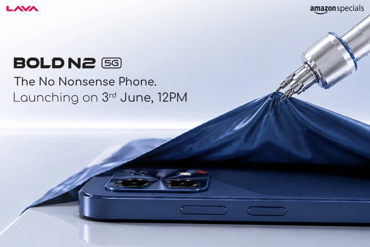 Lava Bold N2 5G India Launch Date Officially Revealed; Design and Amazon Availability Teased