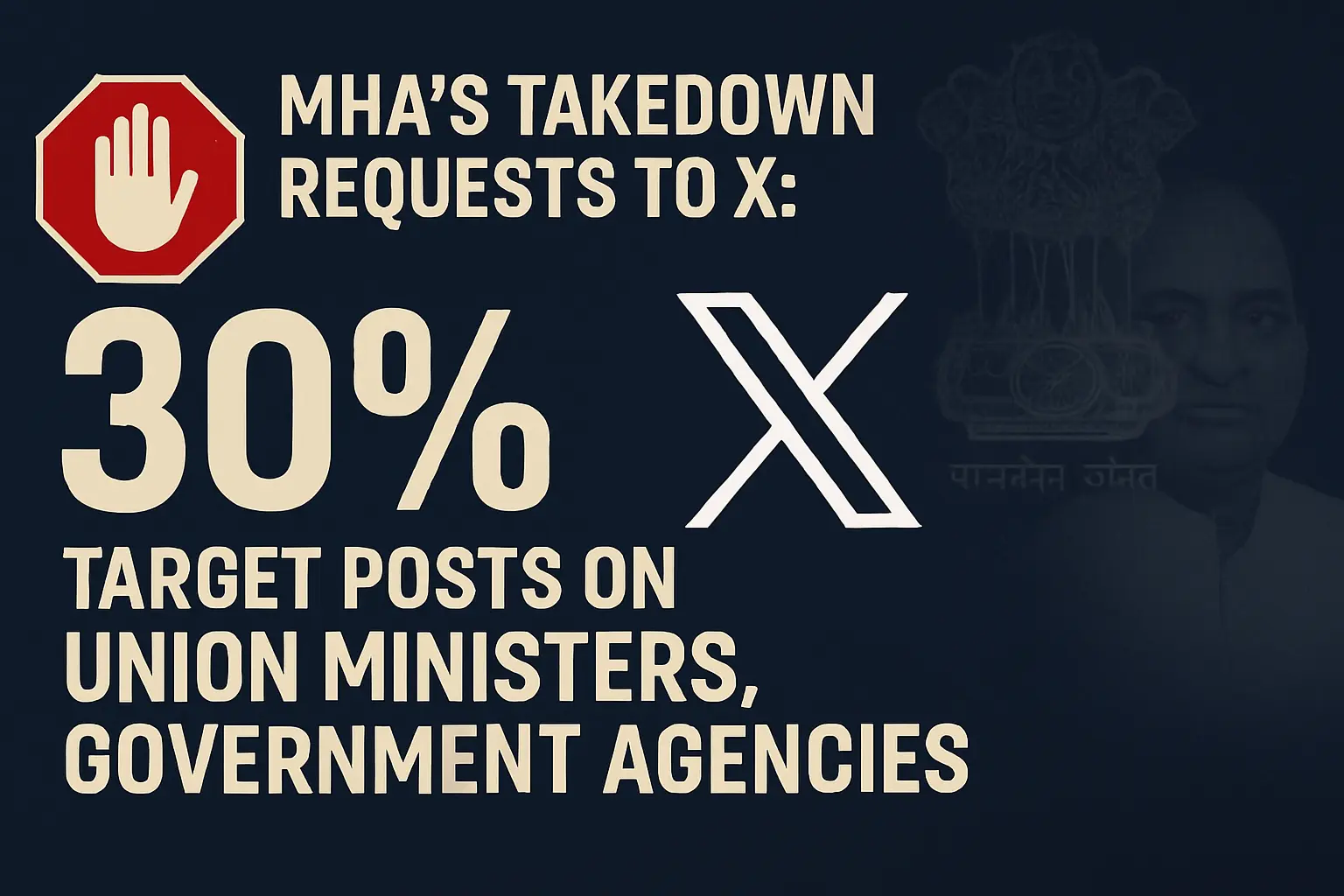 MHA’s Takedown Requests to X: 30% Target Posts on Ministers & Government Agencies