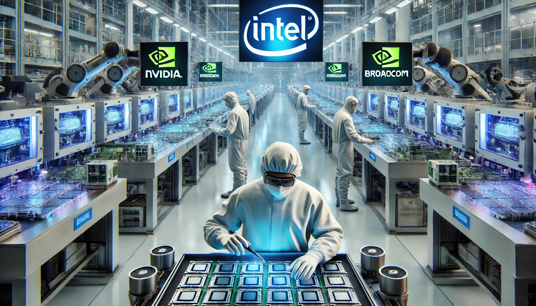 Nvidia and Broadcom Test Intel’s Chipmaking Power—A New Rival for TSMC?