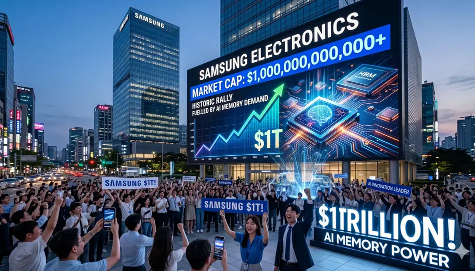 Samsung Crosses $1 Trillion Market Value as AI Chip Demand Fuels Historic Rally